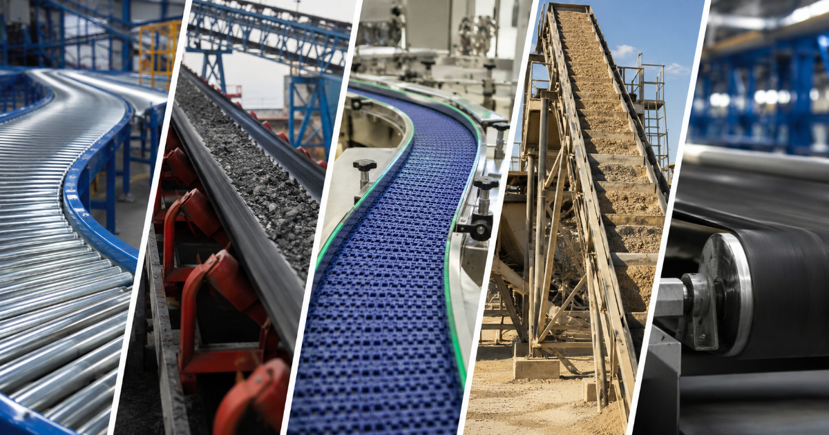 Types of Conveyor Belts and Their Industrial Application